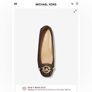 Michael Kors Fulton Moc piramid studs flat brand new